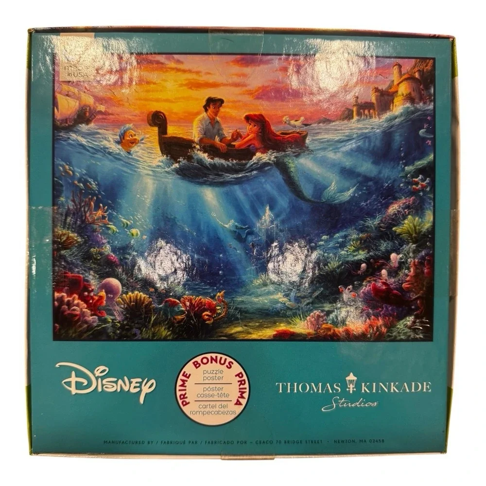Disney Thomas Kinkade Puzzle The Little Mermaid 750‎ Pieces Ariel Eric Sealed